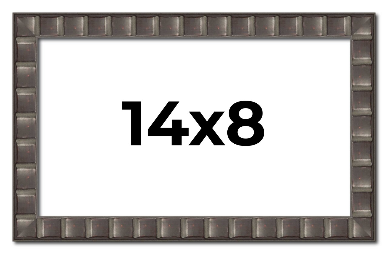 Photo Size Deco Black Picture Frame - UV Acrylic, Foam Board Backing, Hanging Hardware